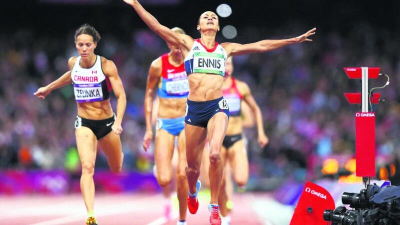British athlete Jessica Ennis-Hill: the the London Tube network is now flooded with an advertising campaign featuring her “just looking normal, with her dog”. Photograph: Michael Steele/Getty Images