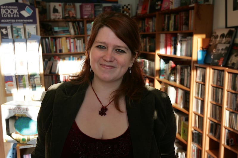Mollie Barrow in her bookshop in Cloughjordan, Co Tipperary. Photograph: Frank Miller