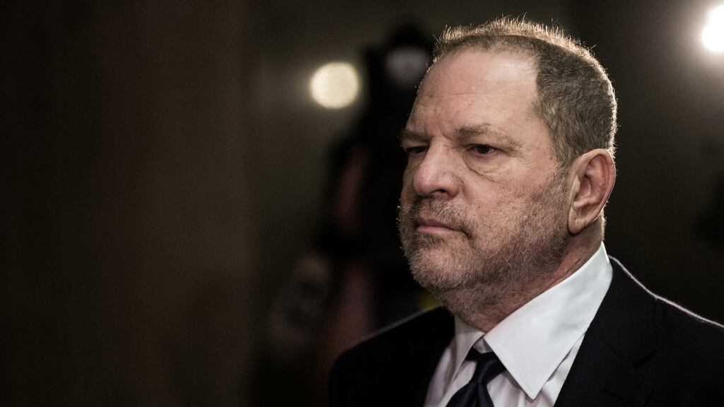Harvey Weinstein at court in Manhattan on June 5, 2018. Today’s decision is a victory for prosecutors who have charged Weinstein with five sex crimes, including rape. Photograph: Jeenah Moon/New York Times