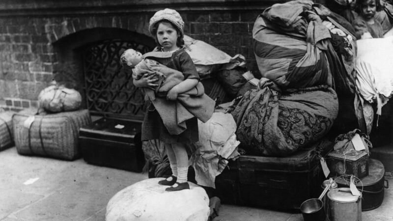 June 1922: Catholic children from Belfast are relocated in Dublin during the Irish Civil War. (Photo by Topical Press Agency/Getty Images)