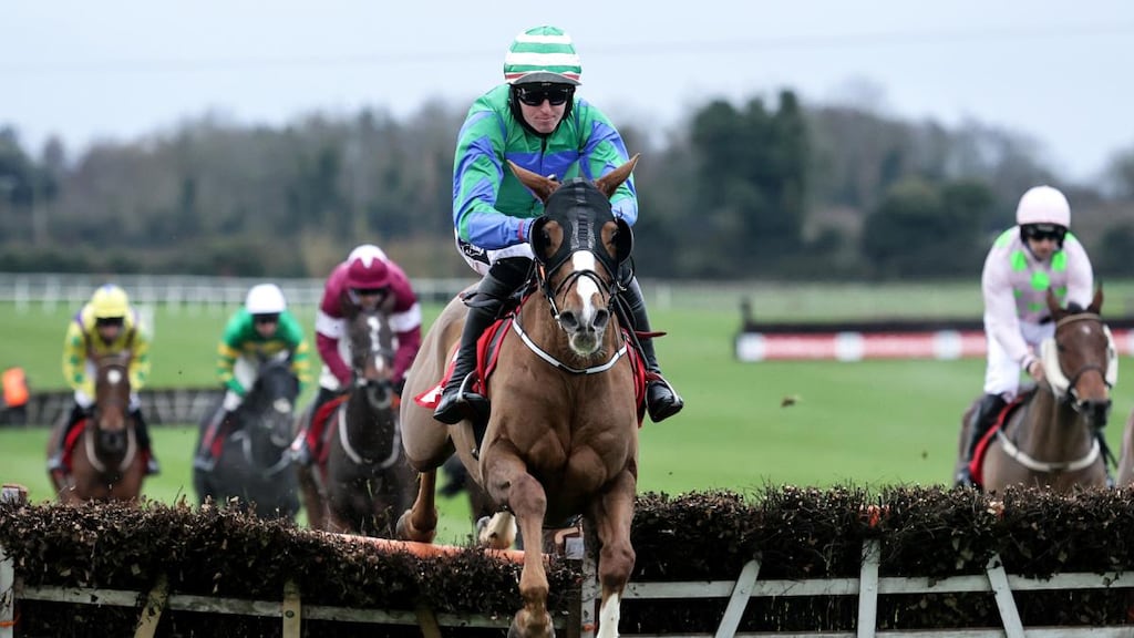 Keith Donoghue on board Ronald Pump: no Irish-based horse has ever won the Long Walk while Meath-based trainer Matthew Smith is also pursuing a maiden success at the top level. Photograph: Laszlo Geczo/Inpho
