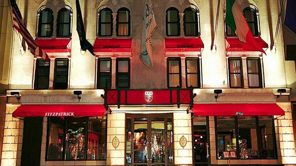 The Fitzpatrick Manhattan Hotel in New York. The two Manhattan hotels owned by John Fitzpatrick achieved  a record average occupancy level of 91 per cent last year.