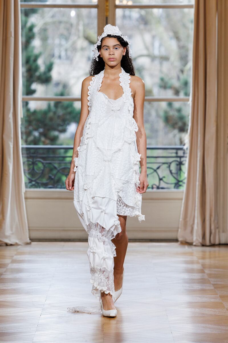 Róisín Pierce's O Lovely One, Girl that Fell from a Star at Paris Fashion Week. Photograph: Ik Aldama