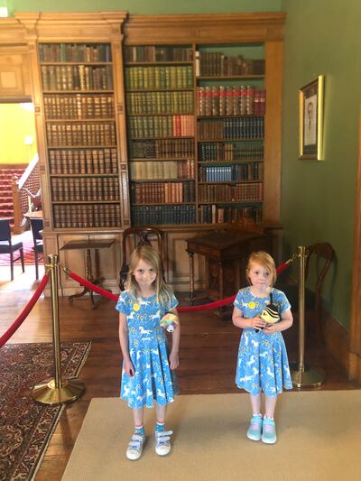 Sinéad Kelly's children, Amelia (7) and Charlotte (5).