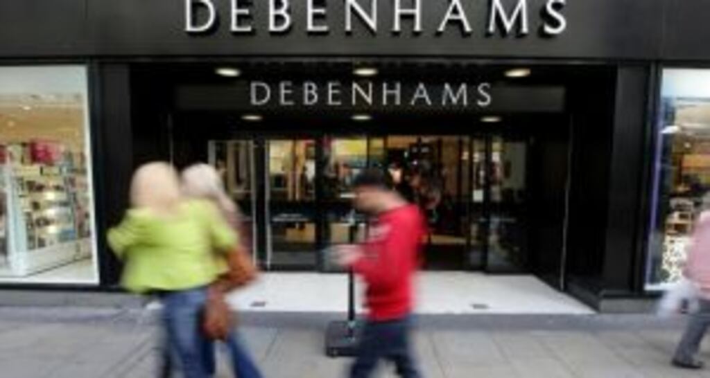 Debenhams said it remained cautious about the outlook as consumers were still not seeing a rise in their disposable incomes.