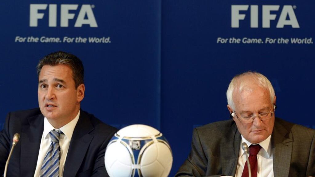 Phaedra Almajid believes the anonymity promised to her when giving evidence to Michael Garcia’s (left) enquiry into the 2018 and 2022 World Cup bids was deliberately breached in a summary of Garcia’s report published by FIFA ethics committee judge Hans-Joachim Eckert (right)
