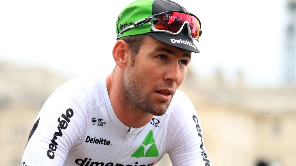 Mark Cavendish: is to take an indefinite break from cycling after being diagnosed with Epstein-Barr virus, Team Dimension Data have announced.  Photograph:  Adam Davy/PA Wire