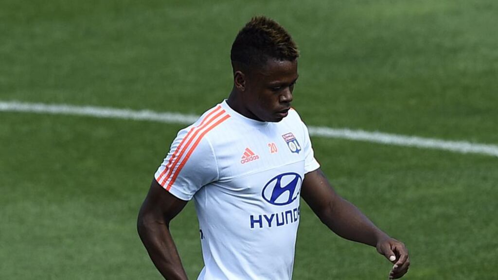 Spurs have signed Lyon’s Clinton Njie on a five year deal. Photograph: AFP