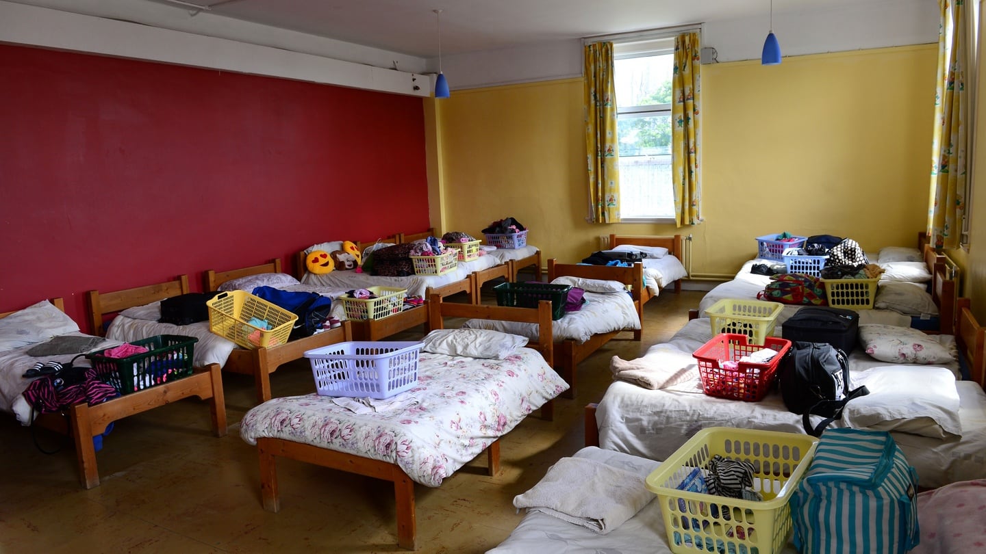 The dormitory at Sunshine House, Balbriggan. Photograph: Dara Mac Dónaill