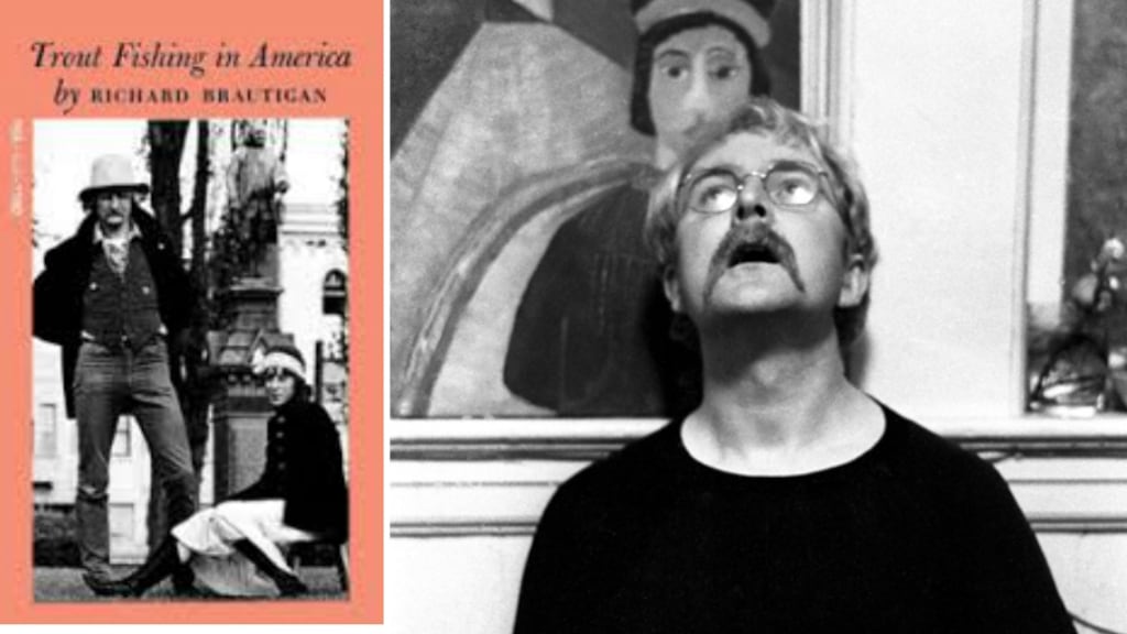 Richard Brautigan gives the women in his life more than a mere credit: his “muses” are right up there on the front of the books with him, getting equal billing, such as Michaela Blake-Grand on the cover of Trout Fishing in America; San Francisco 1966. Photographs: Erik Weber