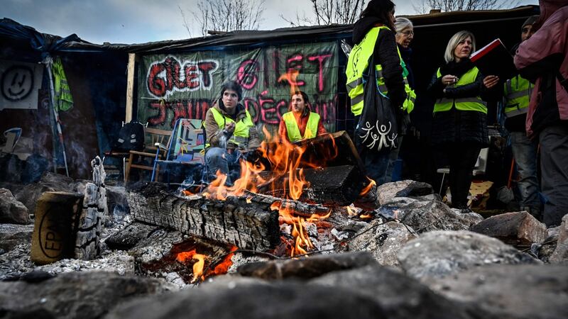 Gilets Jaunes, or Yellow Vest, protesters in France. Photograph: AFP/Getty