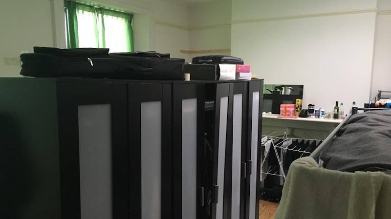 A photograph by a former tenant of the house in Portobello in Dublin, in which up to 16 young women have been living in three bedrooms.