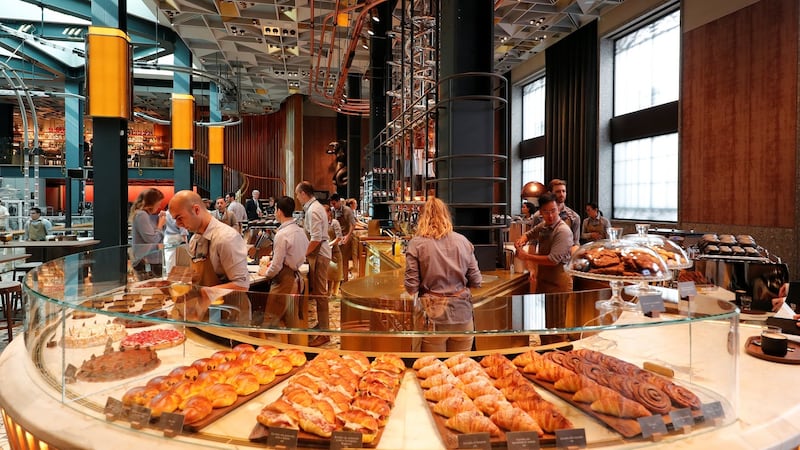 The new Starbucks Reserve Roastery flagship in downtown Milan will also offer pizza