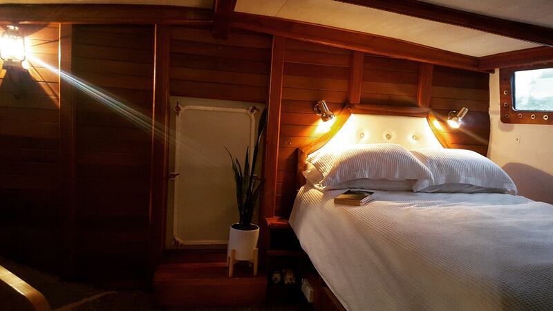 As avid “boaties” Louise and Keith always kept an eye on the boat market. “Then we thought, why not go bigger and just live in it.”