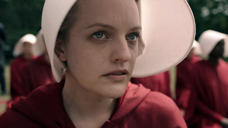 Elisabeth Moss in the Handmaid’s Tale