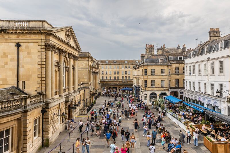 The Abbey Churchard in Bath. Photograph: Jeremie Souteyrat/New York Times