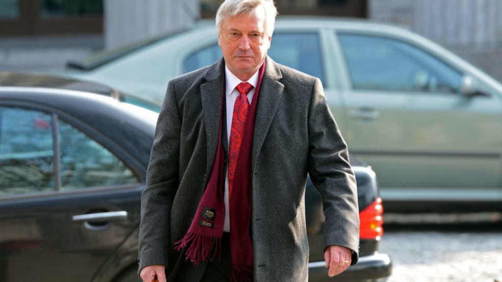 The coroner, Dr Ciarán MacLoughlin, arriving at the inquest into the death of Savita Halappanavar in Galway. Photograph: Eric Luke /The Irish Times