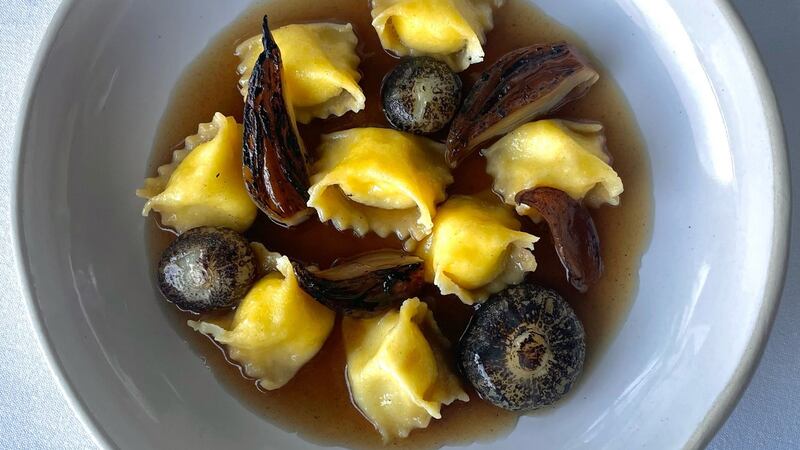 Robiola goat’s cheese agnolotti