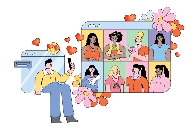 Browsing online dating profiles