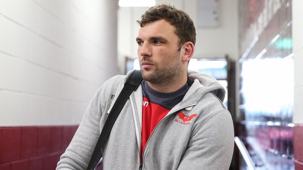 Munster-bound Scarlets lock Tadhg Beirne has been named in Joe Schmidt’s Ireland squad. Photograph: Gary Carr/Inpho
