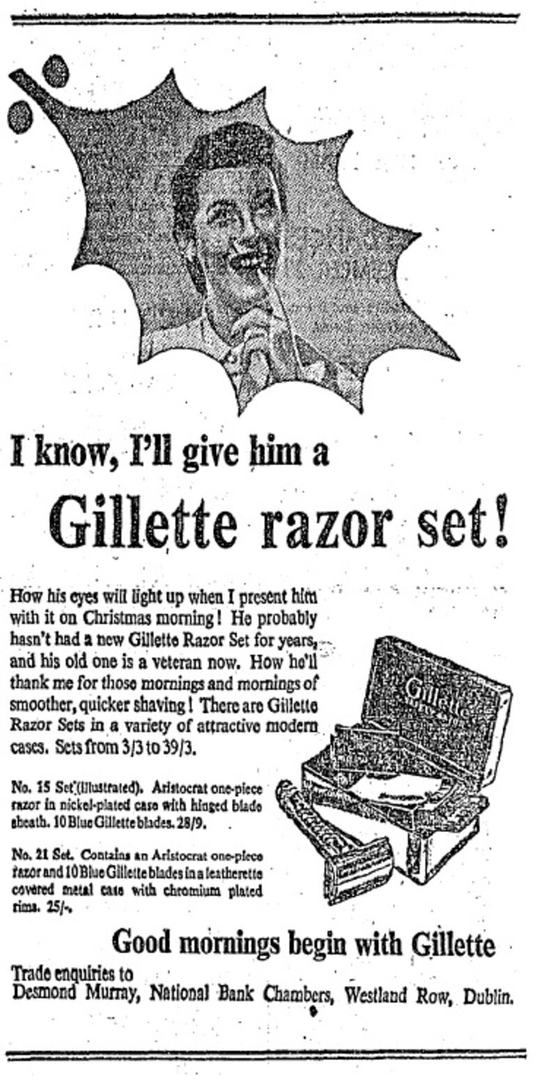 'I know, I'll give him a Gillette razor set!' (December 21st 1948)