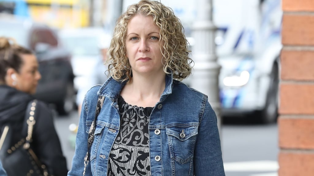 Darlena Slevin of Horseleap, Moate, Co. Westmeath pictured leaving the Four Courts. Photograph: Collins Courts