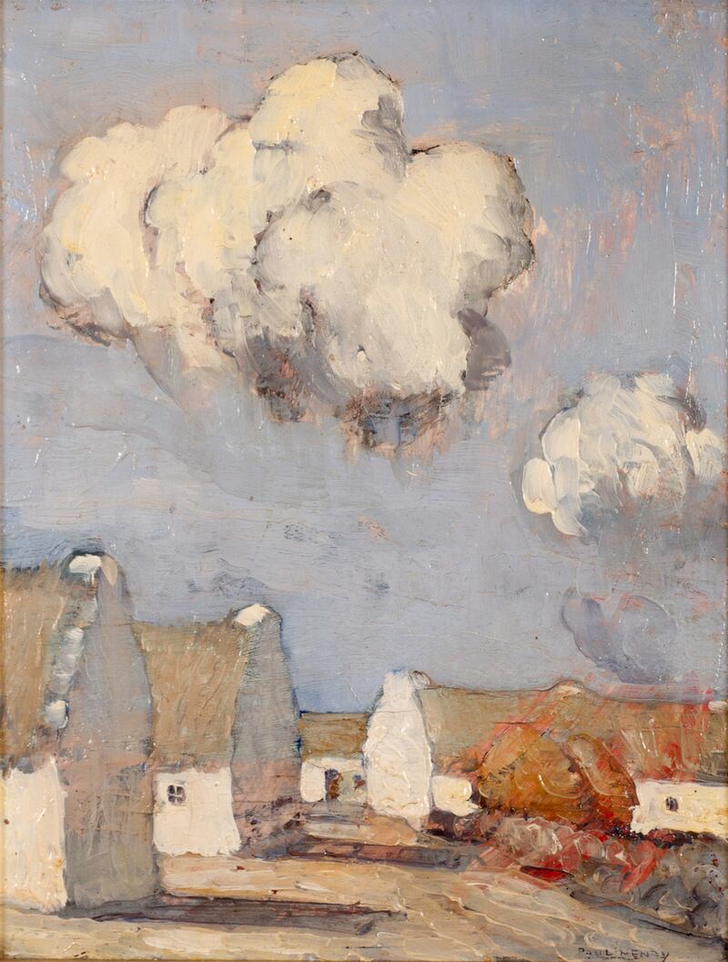 Paul Henry Claddagh Village is one of the highlights of Whyte’s Summer sale on July 6th (€40,000- €60,000).