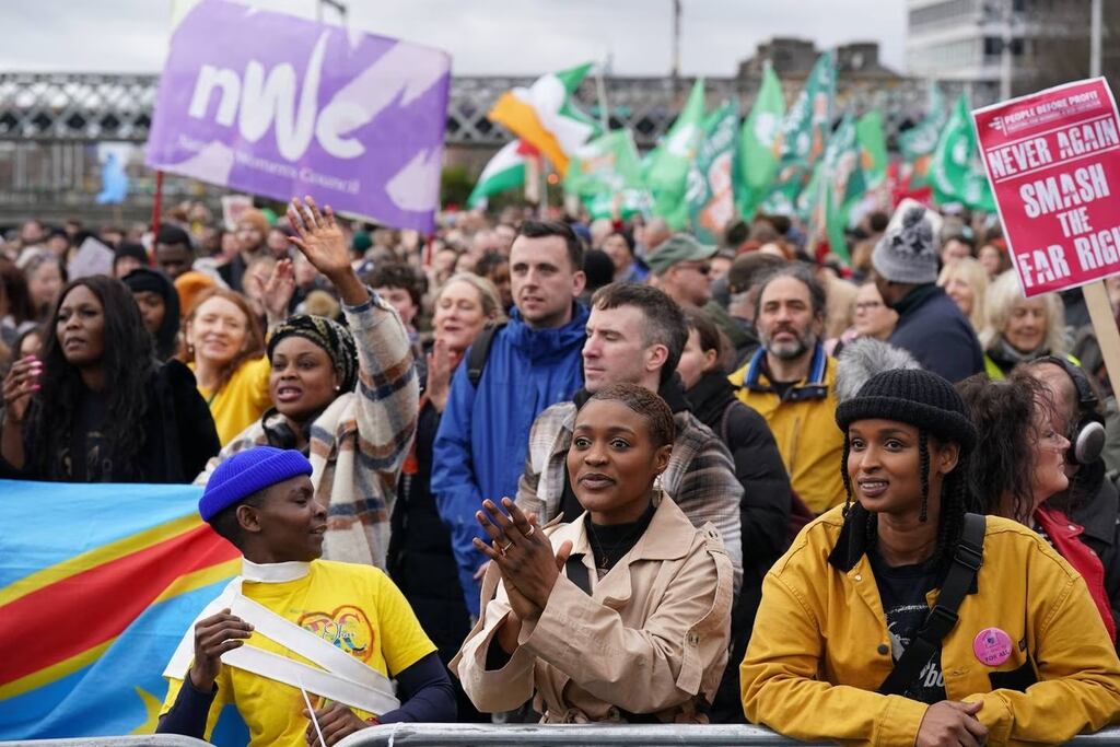 The Ireland For All march in Dublin on February 18th. Photograph: Niall Carson/PA