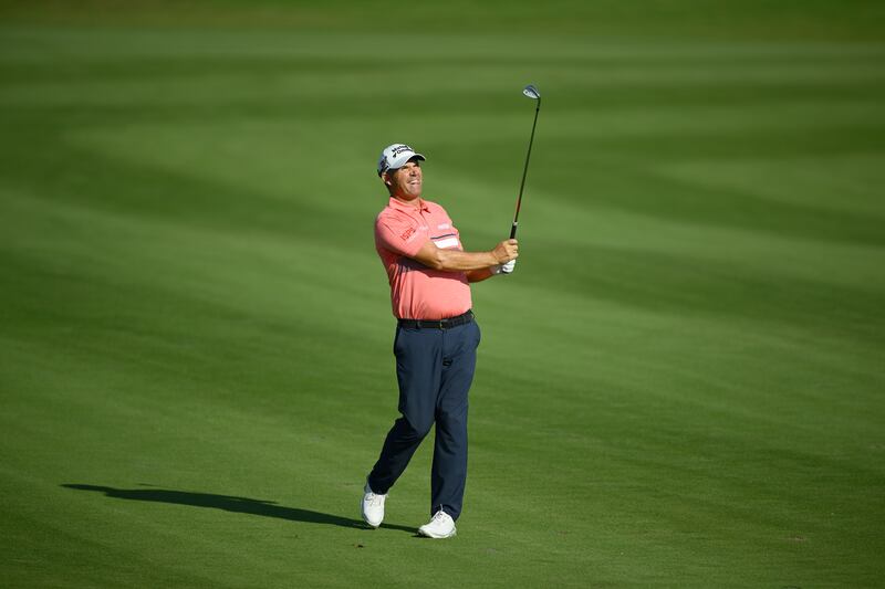 Padraig Harrington of Ireland plays a shot on the third hole during the third round of the Mexico Open. Photograph: Orlando Ramirez/Getty Images