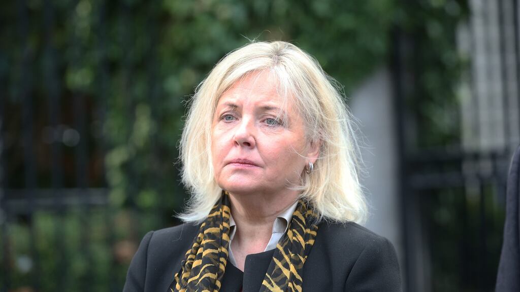 Sandra McCormack of Douglas,  Co Cork outside the High Court after her son Conor settled his  action. Photograph:   Collins Courts