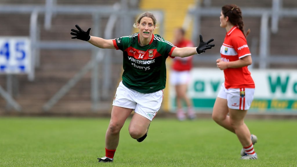 Cora Staunton has scored 59-476 in her 66 championship games since her debut in 1996, starting every single championship game for Mayo in that time. Photograph: Donall Farmer/Inpho