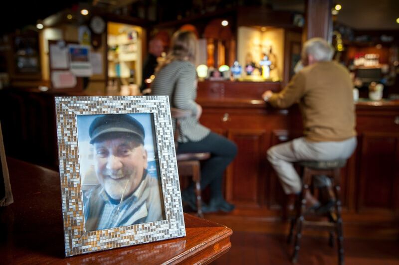 Ritchie Scanlan’s photograph at Forde’s Bar in Cork. Photograph: Daragh Mc Sweeney/Provision