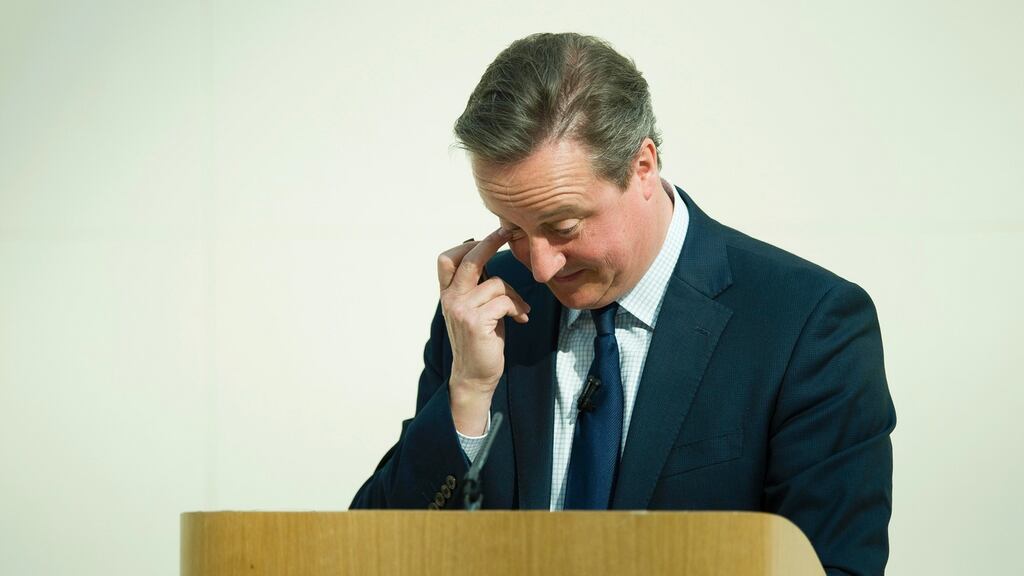 British prime minister David Cameron: the Panama Papers revelations put pressure on him because of his late father Ian Cameron’s use of an offshore company. Photograph: Leon Neal/Pool