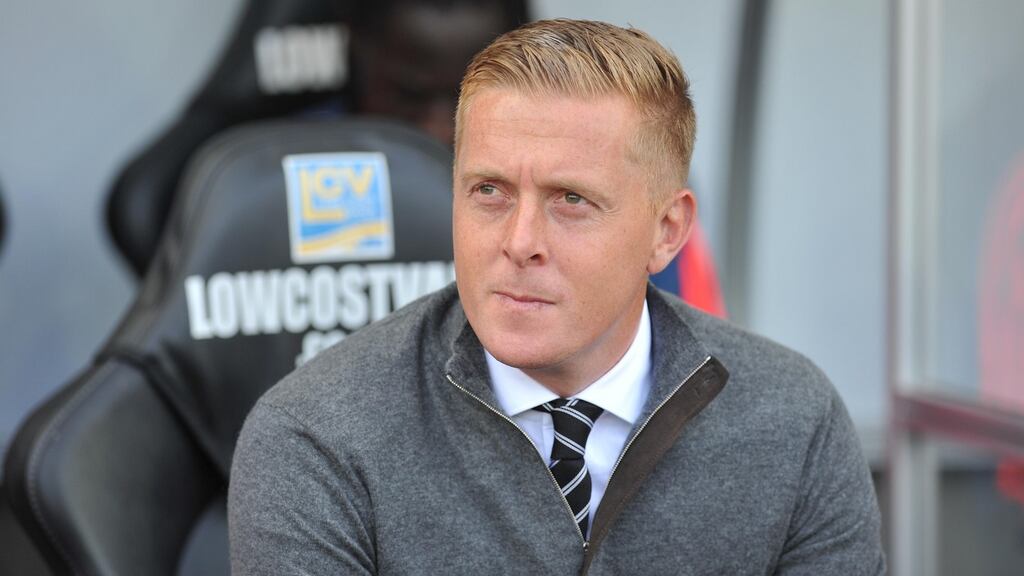 Former Swansea manager Garry Monk appears to be the man Leeds want to replace Steve Evans. Photo: Simon Galloway/PA Wire
