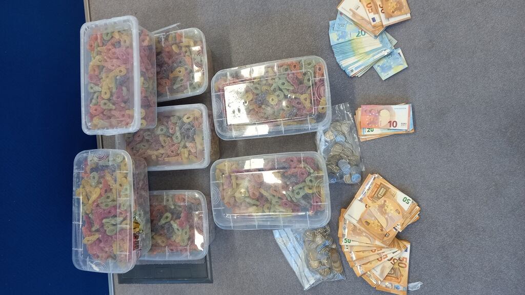 Drug seizure of cannabis edibles. Photograph: An Garda Síochána