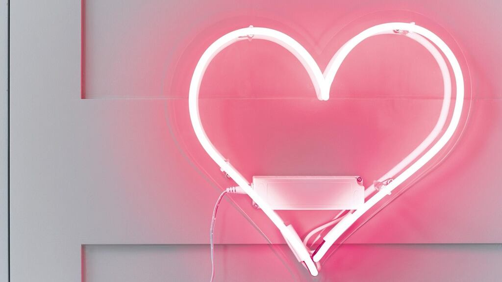 Neon heart by Talking Tables