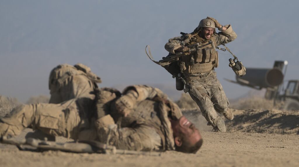 The Wall: the dialogue can sound a little ripe, but the action is appropriately brutish and impeccably timed. Photograph: David James courtesy of Amazon Studios