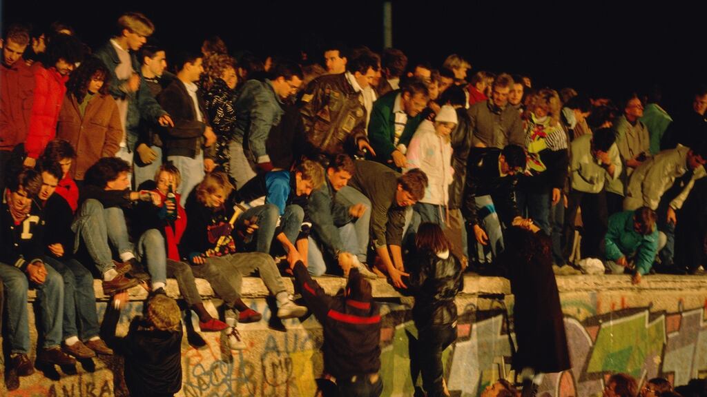The fall of the Berlin Wall in November 1989. Photograph: Tom Stoddart/Getty Images
