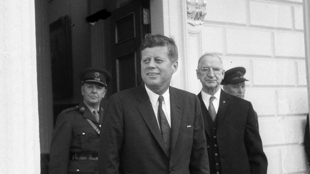 On the curriculum: The many faces of history: President John F Kennedy at Áras an Uachtaráin, 1963 with President de Valera