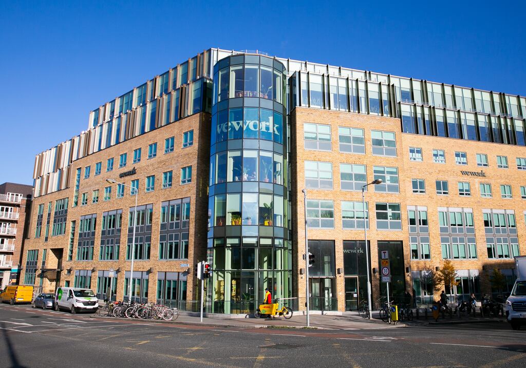 WeWork's offices on Charlemont Place in Dublin 2. The co-working company filed for bankruptcy in the US earlier this week. Photograph: Gareth Chaney/Collins