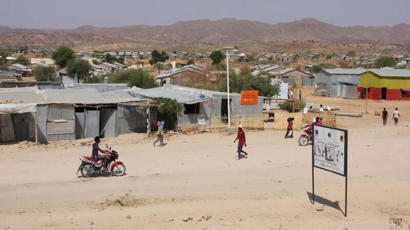 About 50km south of Shimelba is Hitsats, the newest and largest of Tigray’s four camps with 11,000 refugees. Photograph: James Jeffrey
