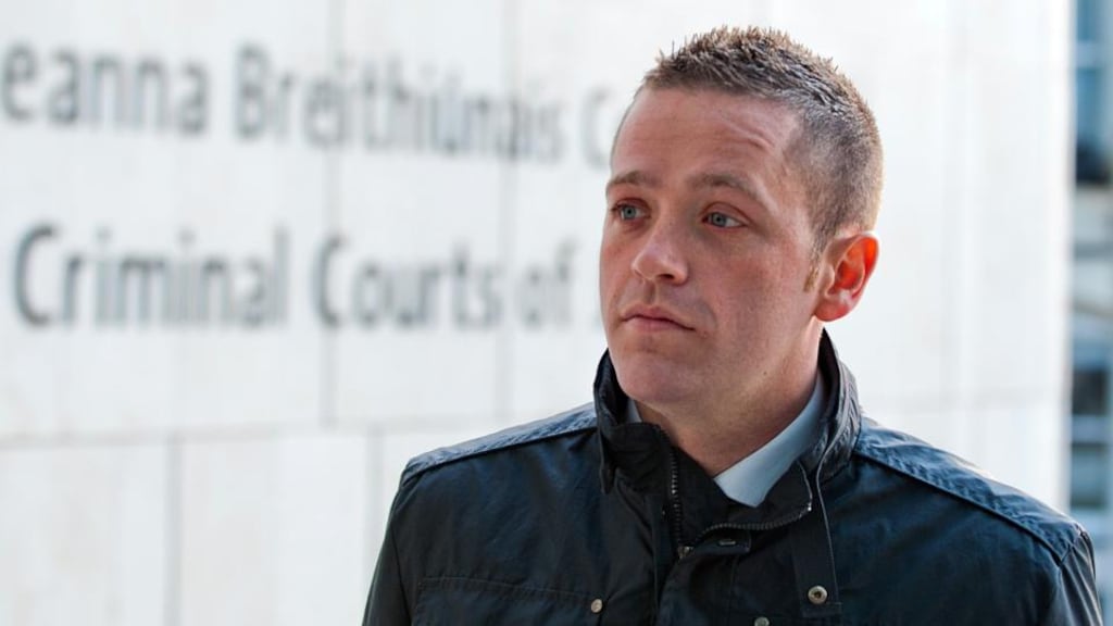 Garda Paul Fogarty at Dublin Circuit Criminal Court yesterday. Photograph: Collins Courts.