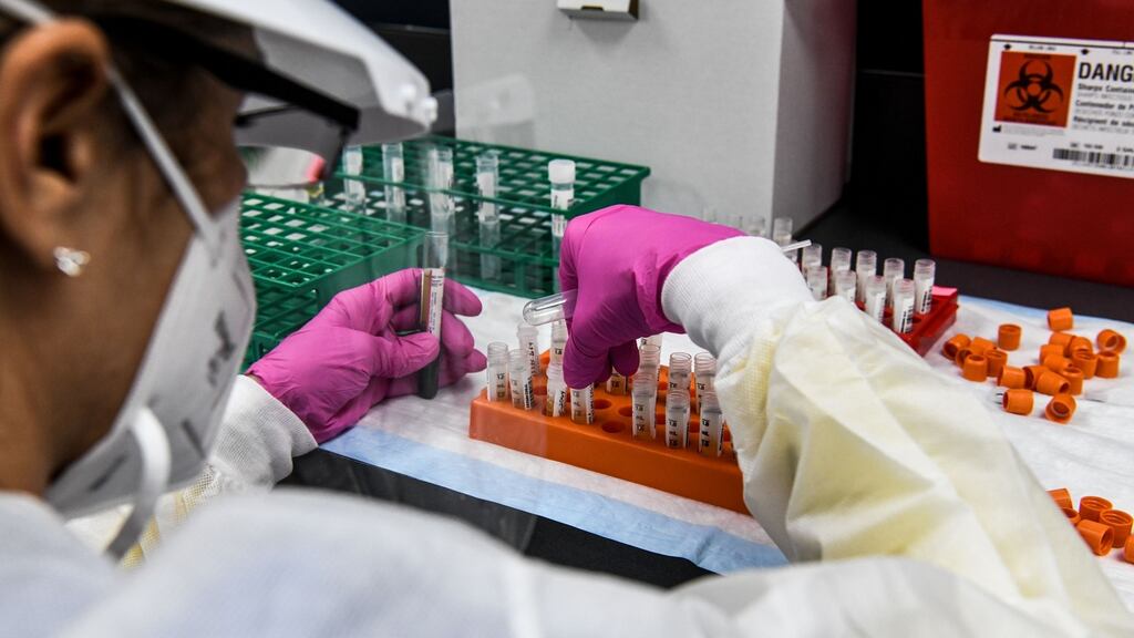 The two confirmed cases of the virus involve a member of staff and a patient who were both on the same ward. Photograph: Chandan Khanna/AFP via Getty Images