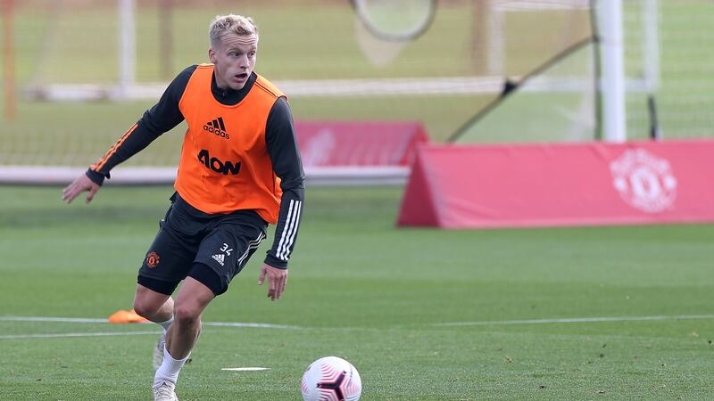 Donny van de Beek has been Manchester United’s sole summer signing. Photograph: Getty