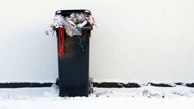 Bulging post-holiday bins a metaphor for our disposable society