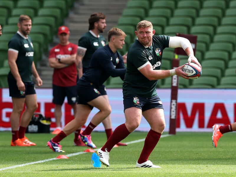 Tadhg Furlong during Thursday's Captain's Run. Photograph: David Rogers/Getty Images