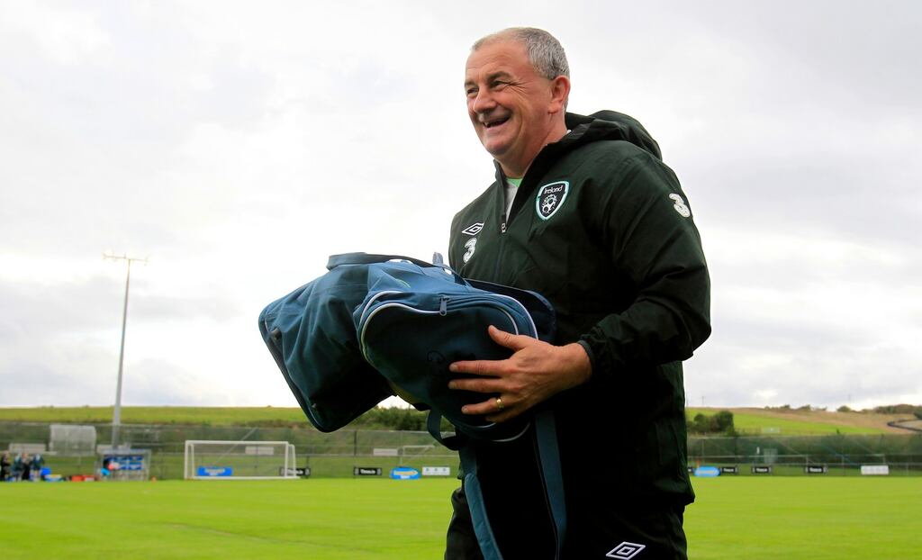 According to Brian Kerr, Republic of Ireland interim manager Noel King’s jovial manner
this week
with the media has
somewhat
concealed the competitive zeal and no-holds-barred approach which makes him the correct
choice
man to guide Ireland
through the current
at this juncture. Photograph: Brian Lawless/PA Wire.