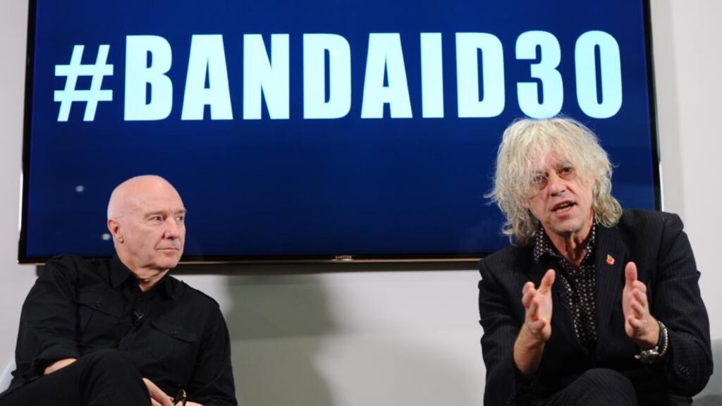 ‘Every 10 years or so Bob Geldof and Midge Ure pop up to provide facetious columnists with material for counterfeit incandescence.’ Photograph: Stuart C Wilson/Getty Images
