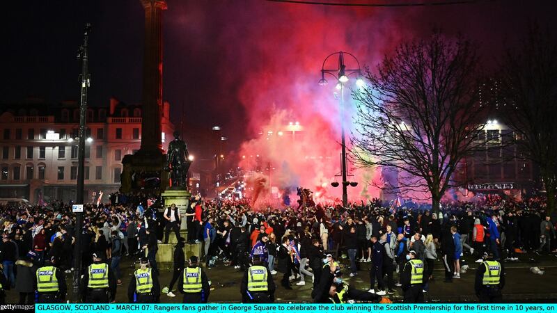 Nicola Sturgeon urged fans to go home. Photo: Jeff J Mitchell/Getty Images