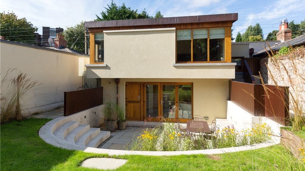 4 Railway Cottages, Ballsbridge, a 67sq m three-bed house with modern interior and 15-metre garden, for sale through Lisney for €650,000